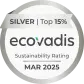 Médaille EcoVadis Silver, zatsit dans le top 15%